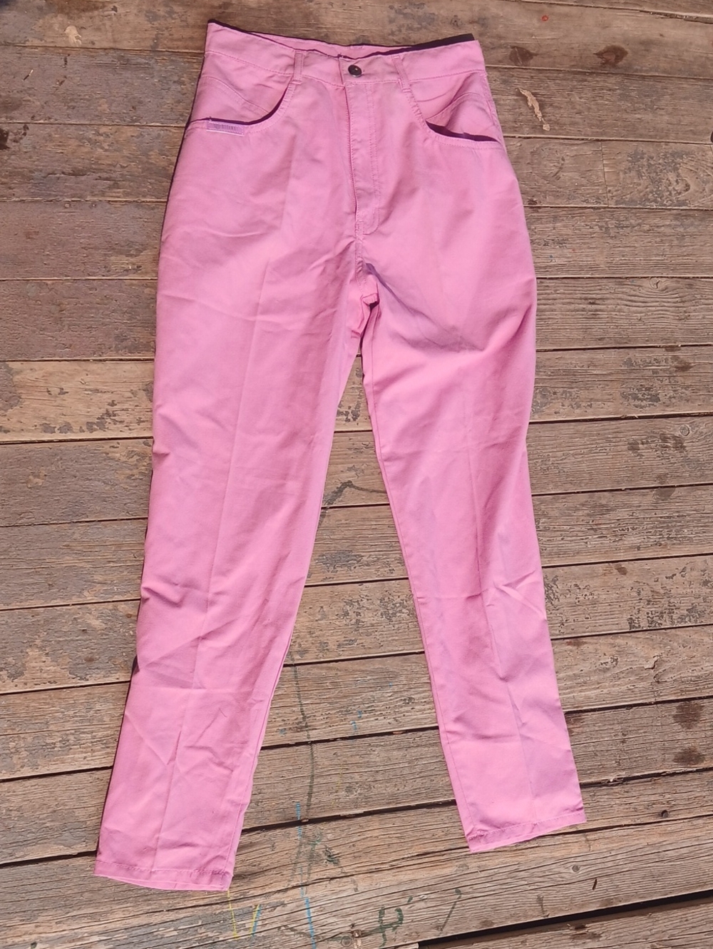 Gitano Lightly Pleated Pink Raspberry Pants Size 9/10 Short
